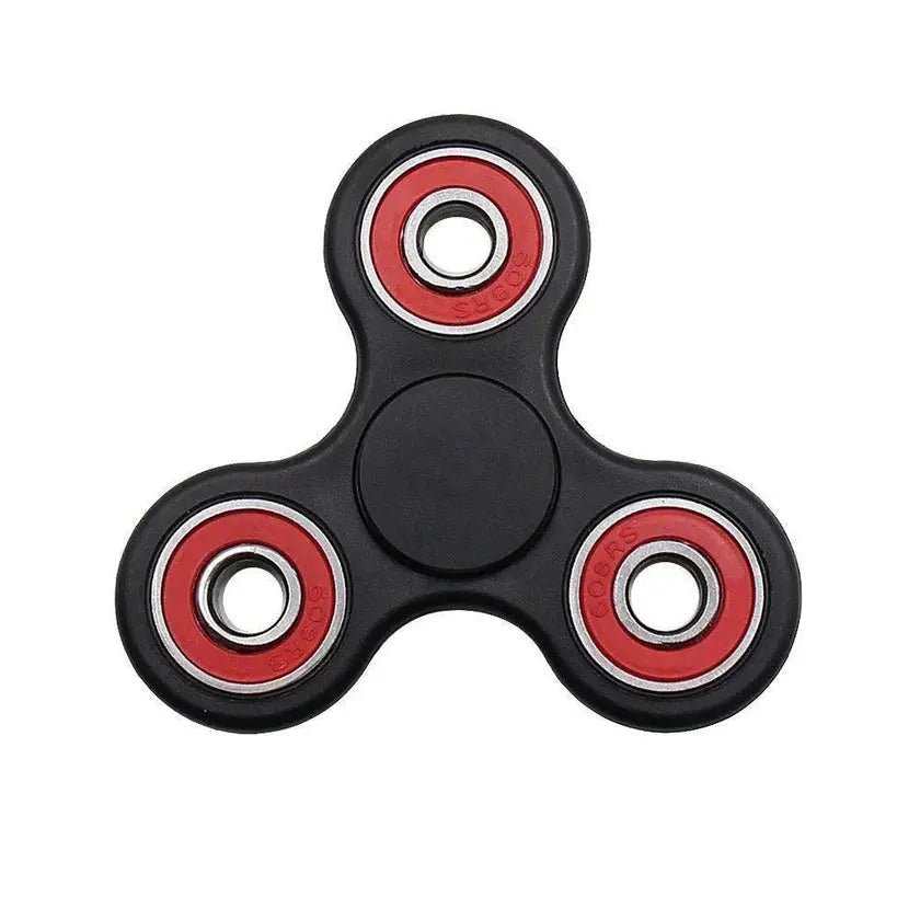Fidget Hand Spinner Toy - Center Ceramic Bearing, 3 outer red Bearing 42Q - AVX Seals Store